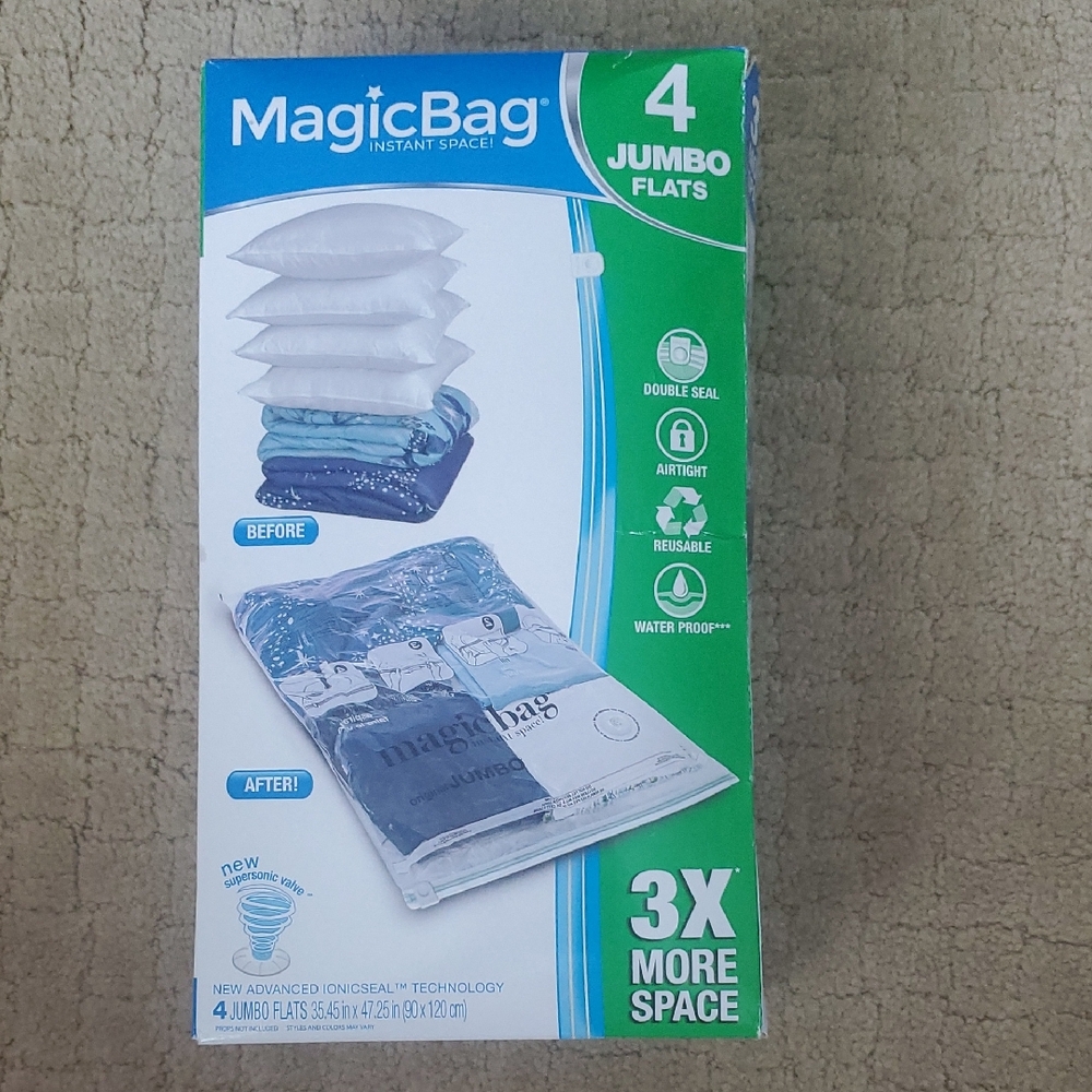 Magic Jumbo Storage Bags - Clear